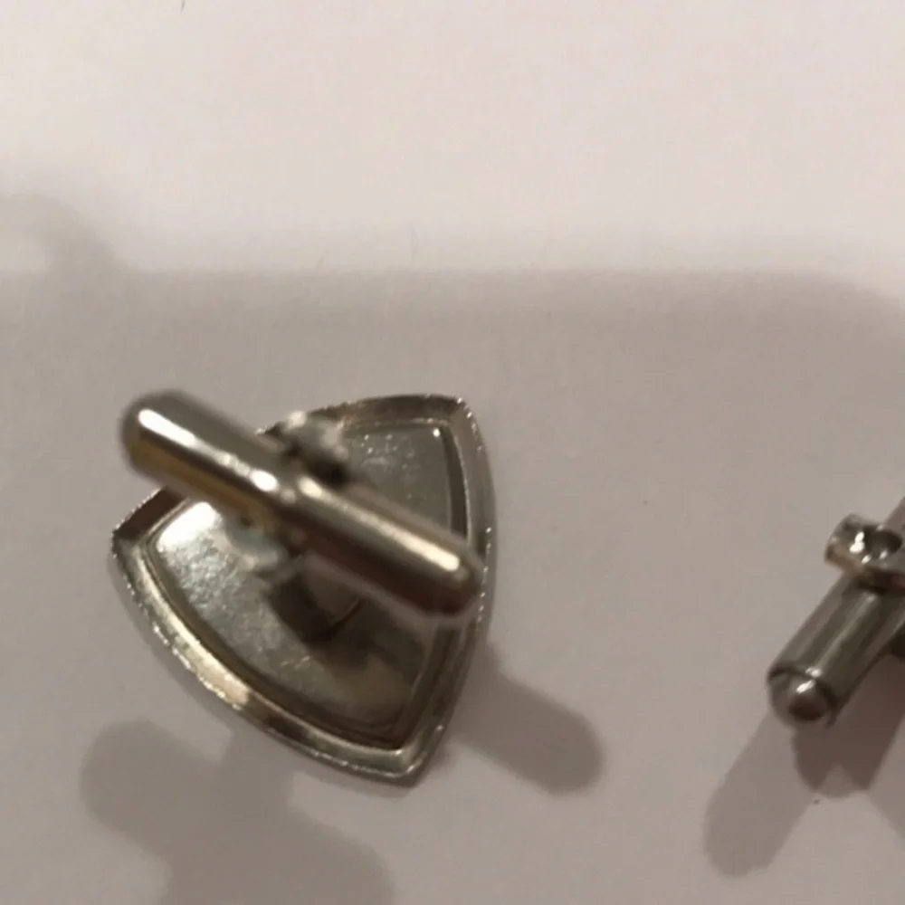 Vintage silver toned cuff links